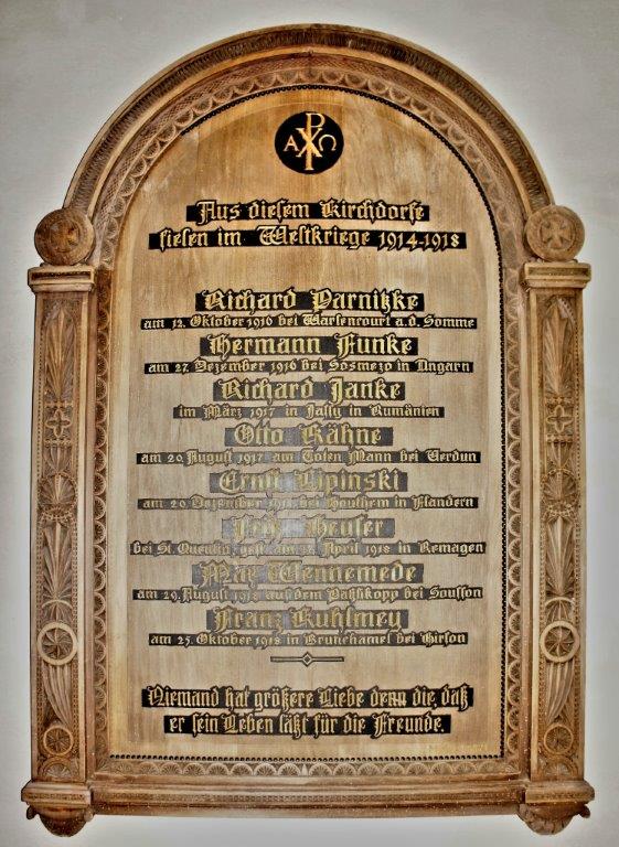 Kirchentafel in Saaringen